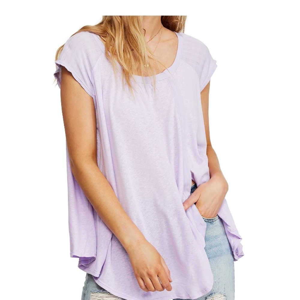 Purple free people top